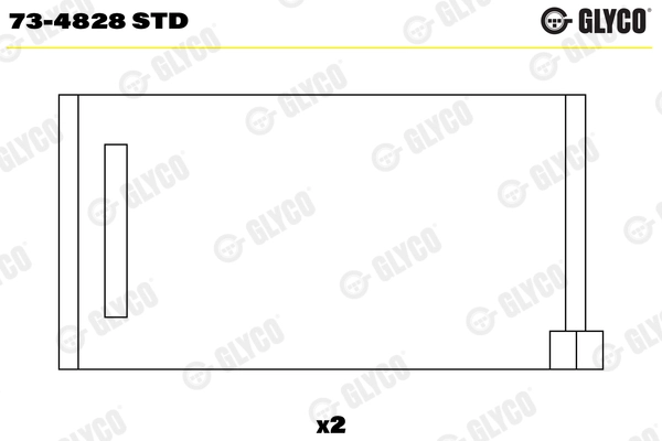 Support d'arbre à came GLYCO 73-4828 STD