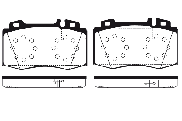 Kit de plaquettes de frein, frein à disque RAICAM RA.0791.1