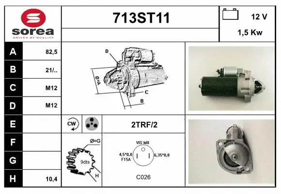 Démarreur STARTCAR 713ST11