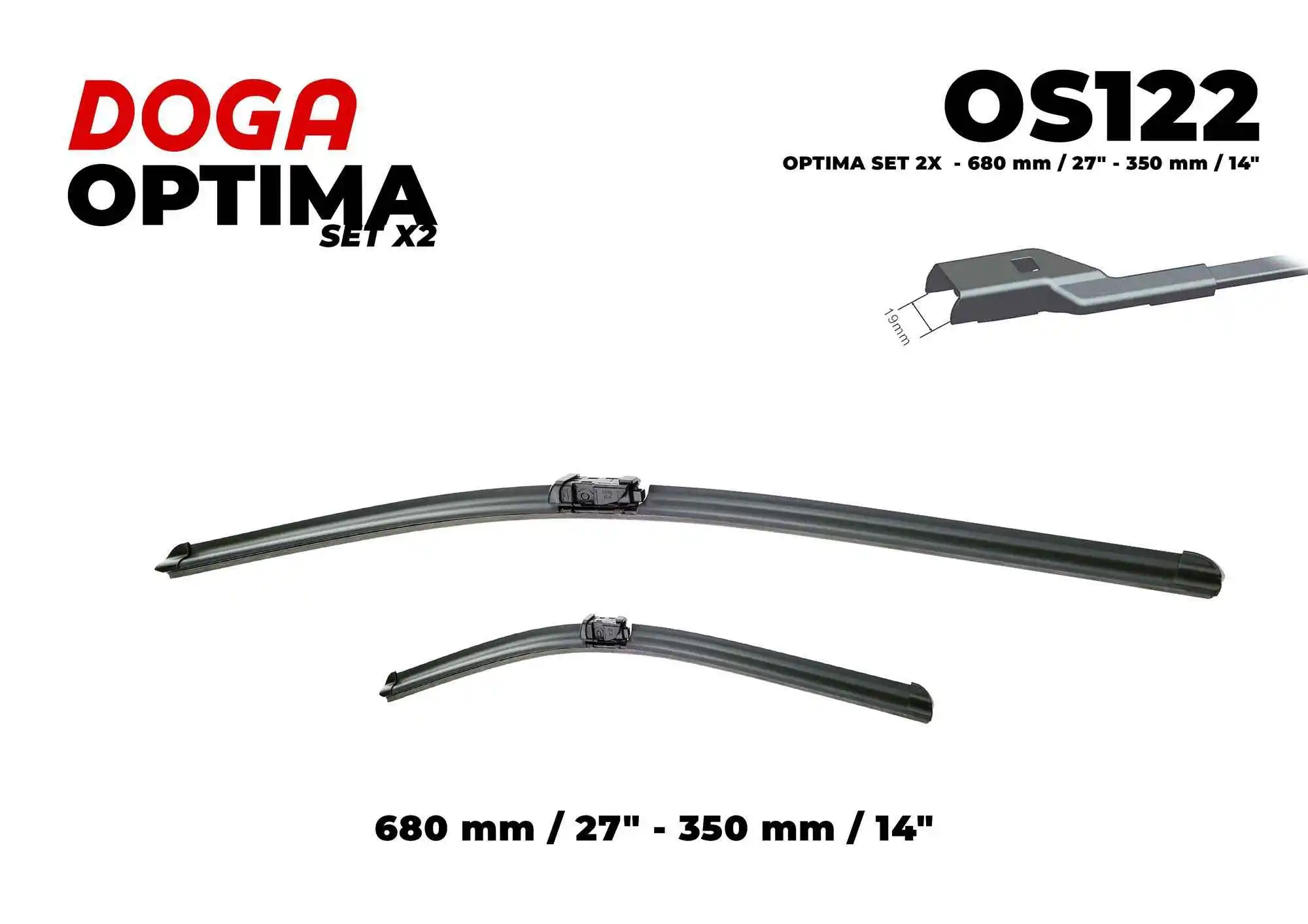 Balai d'essuie-glace DOGA OS122