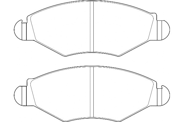 Kit de plaquettes de frein, frein à disque Omnicraft 2134840