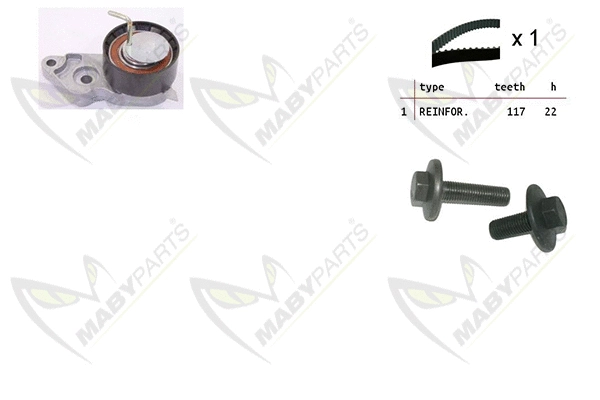 Kit de courroie crantée MABYPARTS OBK010087
