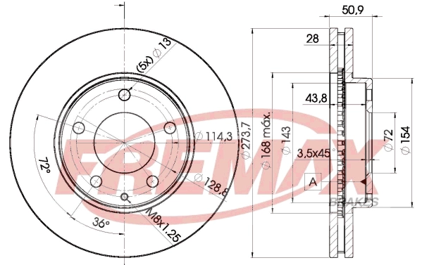 Disque de frein FREMAX BD-2671