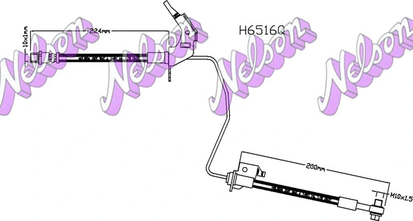 Flexible de frein KAWE H6516Q