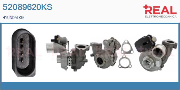 Turbocompresseur, suralimentation REAL 52089620KS