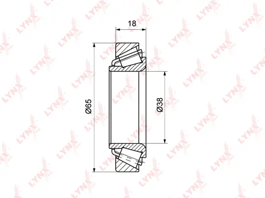 Kit de roulements de roue LYNXAUTO WB-1066