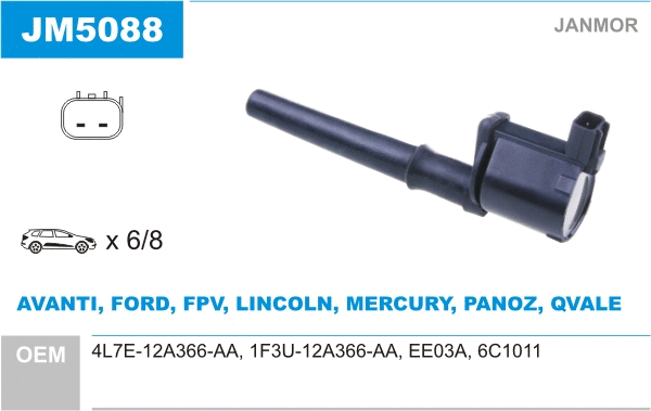 Bobine d'allumage JANMOR JM5088