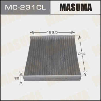Filtre, air de l'habitacle MASUMA MC-231CL