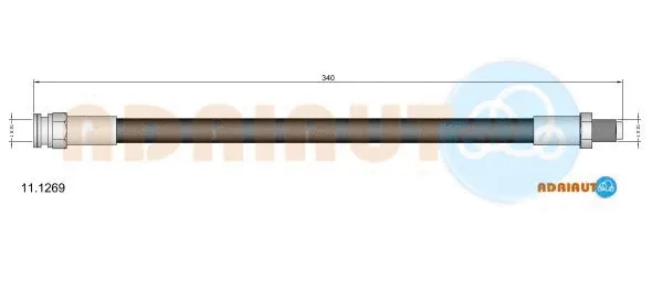 Flexible de frein ADRIAUTO 11.1269