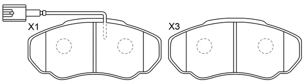 Kit de plaquettes de frein, frein à disque FIT FP1198E