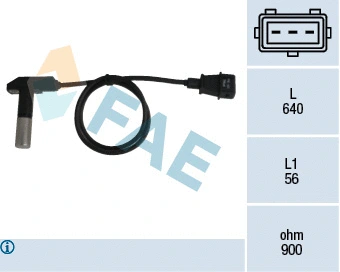 Capteur d'angle, vilebrequin FAE 79244