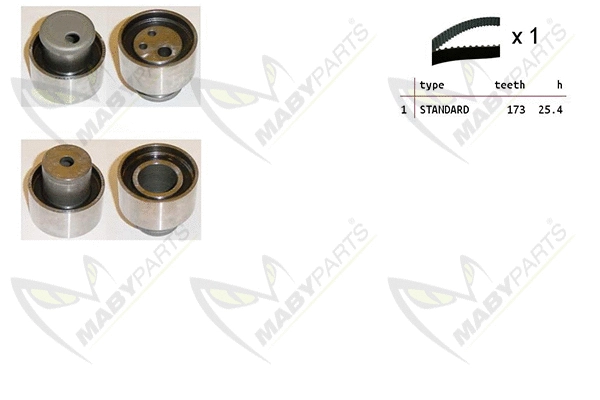 Kit de courroie crantée MABYPARTS OBK010127