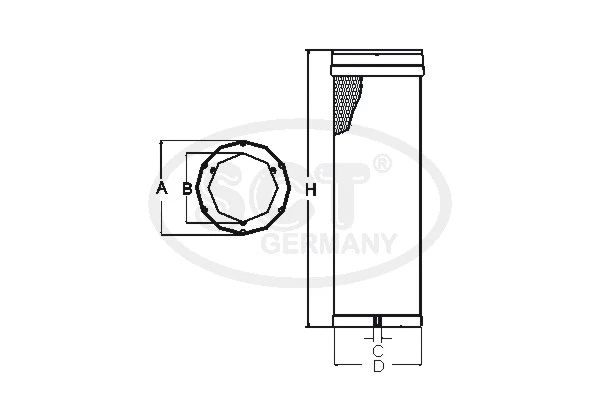 Filtre à air secondaire SCT - MANNOL SW 3890