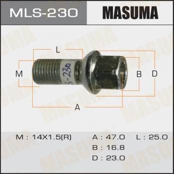 Vis de roue MASUMA MLS-230