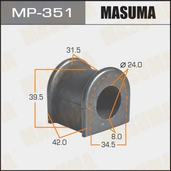 Coussinet de palier, stabilisateur MASUMA MP-351