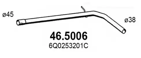 Tuyau d'échappement ASSO 46.5006