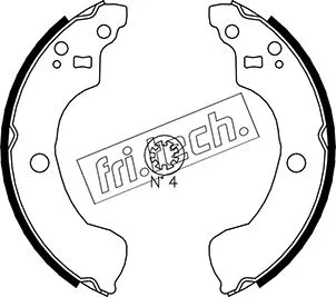 Jeu de mâchoires de frein fri.tech. 1067.195