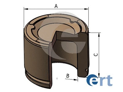 Piston, étrier de frein ERT 151364-C