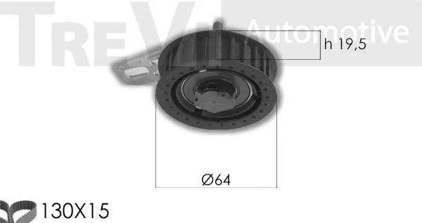 Kit de courroie crantée TREVI AUTOMOTIVE KD1317