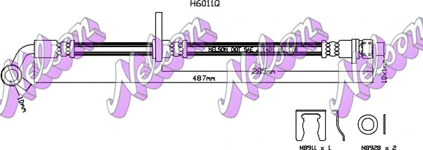 Flexible de frein KAWE H6011Q