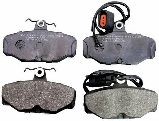 Kit de plaquettes de frein, frein à disque DENCKERMANN B110224
