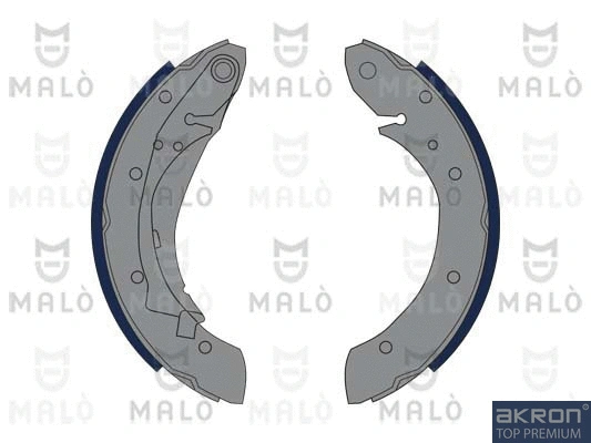 Jeu de mâchoires de frein AKRON-MALÒ 1390020