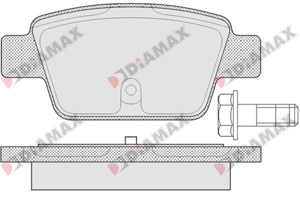 Kit de plaquettes de frein, frein à disque DIAMAX N09392