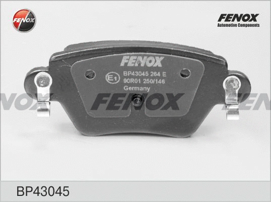Kit de plaquettes de frein, frein à disque FENOX BP43045