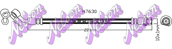 Flexible de frein KAWE H7630