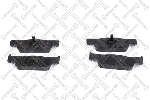 Kit de plaquettes de frein, frein à disque STELLOX 000 572B-SX