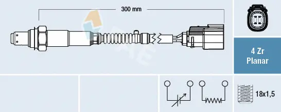 Sonde lambda FAE 77782