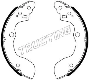 Jeu de mâchoires de frein TRUSTING 111.257