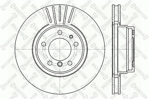 Disque de frein STELLOX 6020-1534V-SX