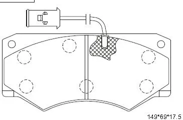 Kit de plaquettes de frein, frein à disque ASIMCO KD7613