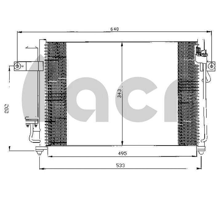 Condenseur, climatisation ACR 300520