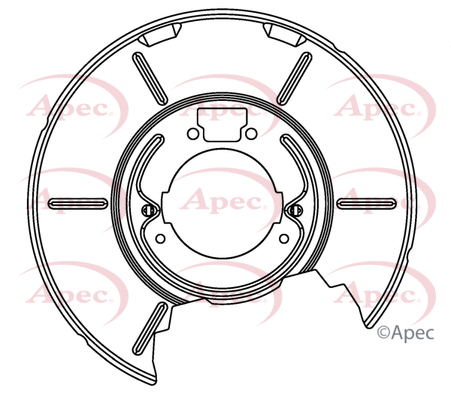 Déflecteur, disque de frein APEC ASG1081