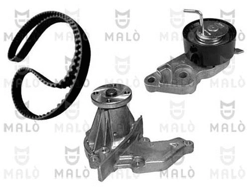 Pompe à eau + kit de courroie crantée AKRON-MALÒ 1555010