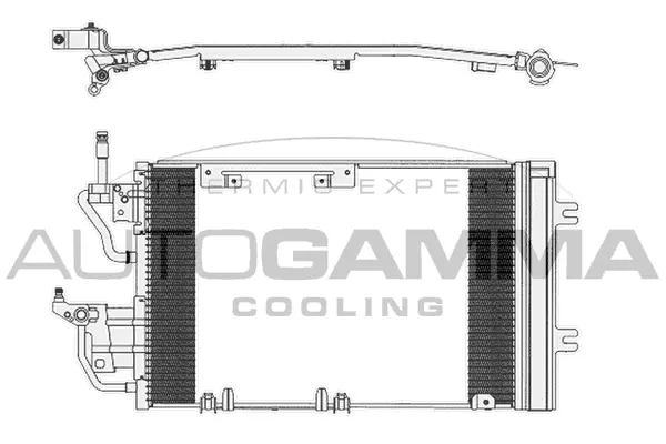 Condenseur, climatisation AUTOGAMMA 103832