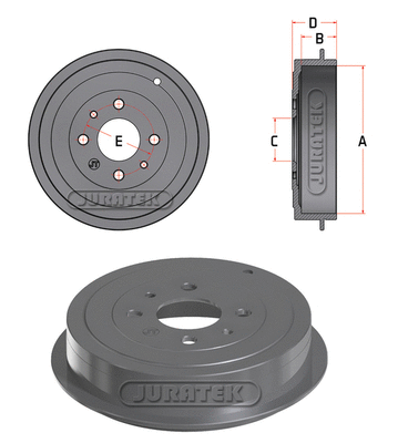 Tambour de frein JURATEK JDR024