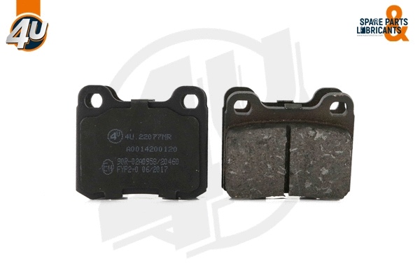 Kit de plaquettes de frein, frein à disque 4U Autoparts 22077MR