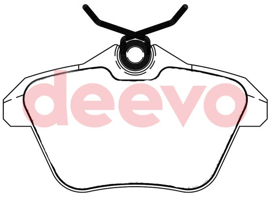 Kit de plaquettes de frein, frein à disque DEEVO BP51760