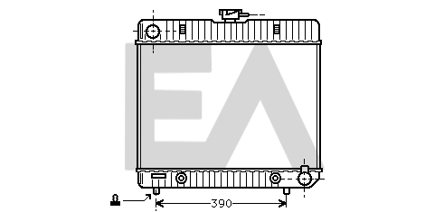 Radiateur, refroidissement du moteur EACLIMA 31R50027