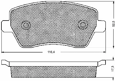 Kit de plaquettes de frein, frein à disque BSF 10656