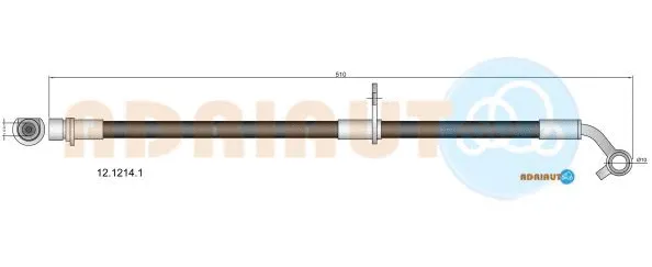 Flexible de frein ADRIAUTO 12.1214.1