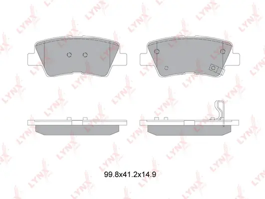 Kit de plaquettes de frein, frein à disque LYNXAUTO BD-3634