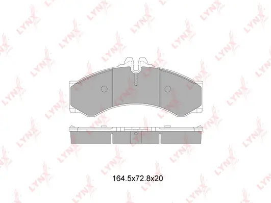 Kit de plaquettes de frein, frein à disque LYNXAUTO BD-5352