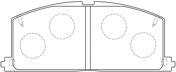 Kit de plaquettes de frein, frein à disque SB BP21077