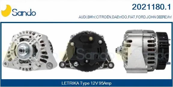 Alternateur SANDO 2021180.1