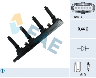 Bobine d'allumage FAE 80354
