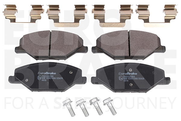 Kit de plaquettes de frein, frein à disque EUROBRAKE 5502224304